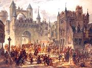 unknow artist Entrance of king Henri II of France in Metz painting
